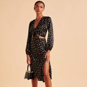 Abercrombie Cropped Satin Wrap Top